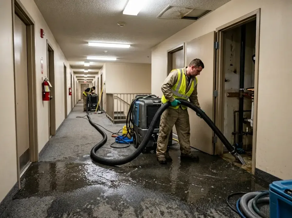 multi-unit-apartment-hallway-f-005 — frequently asked questions, Emergency Burst Pipe Water Extraction & Removal in Redingto…